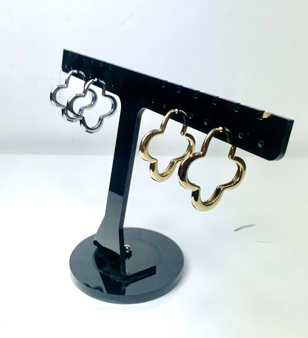 Clover Hoop Earrings