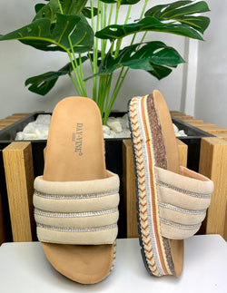 Kiera High Sole Slippers