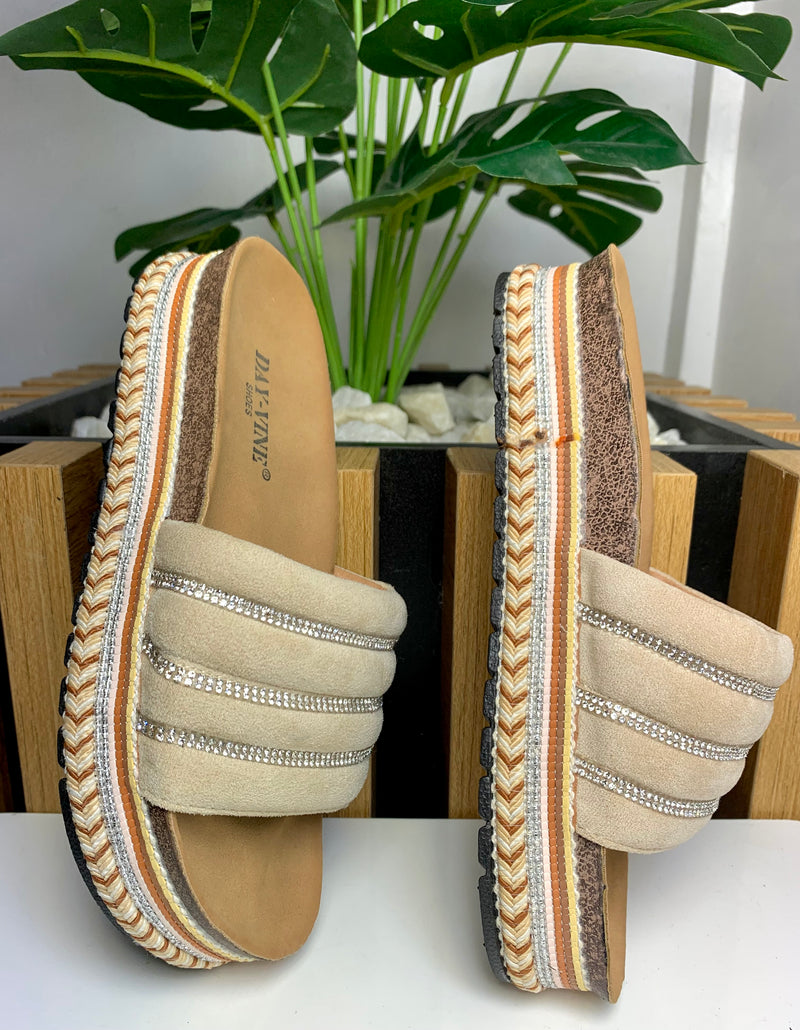 Kiera High Sole Slippers