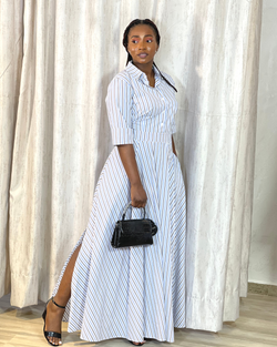 Nora Long Stripe Dress