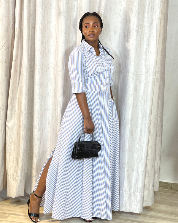 Nora Long Stripe Dress
