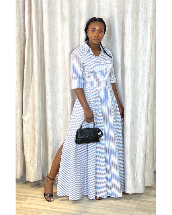 Nora Long Stripe Dress