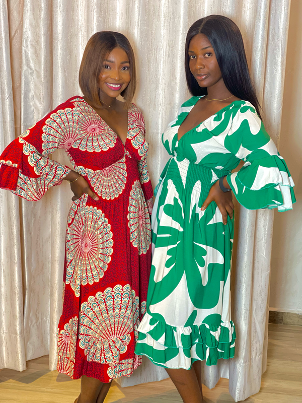 Malani Green Maxi Dress
