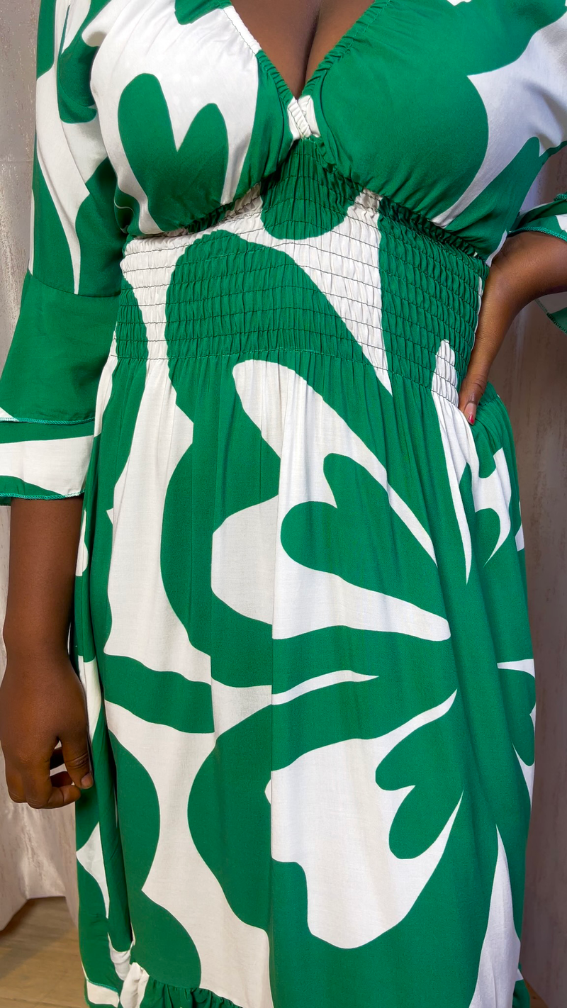 Malani Green Maxi Dress