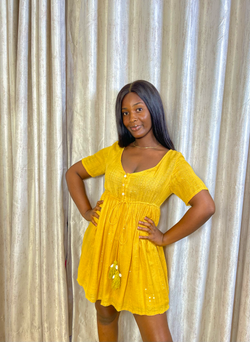 Marlee Yellow Day Dress