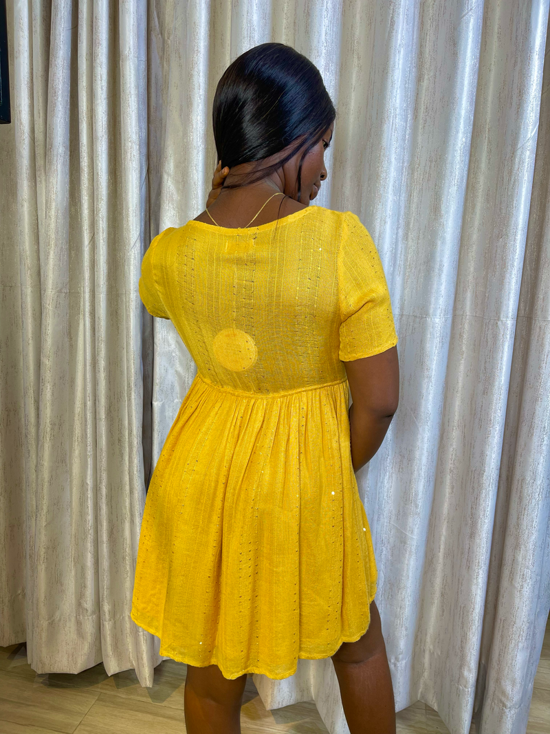Marlee Yellow Day Dress